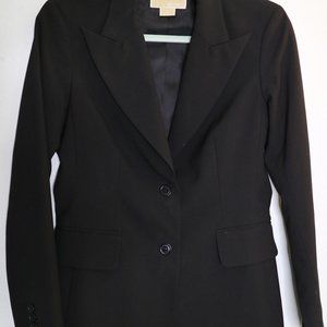 Michael Kors Black Blazer Lined Suit Jacket Size 4